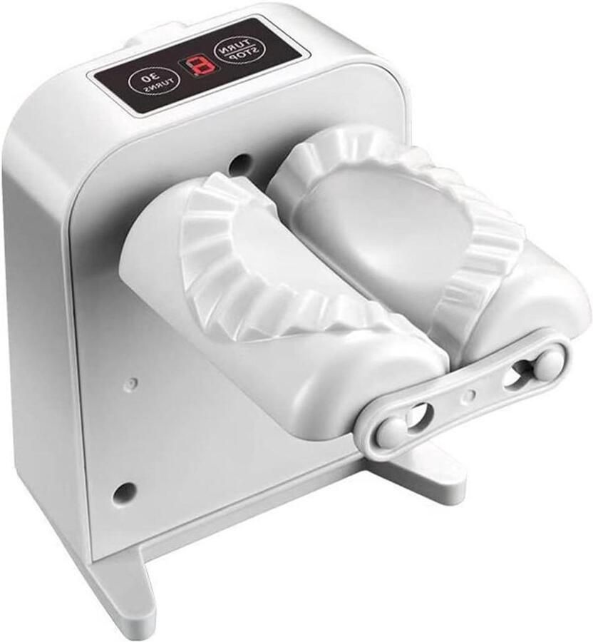 Automatische Deegpers Gereedschap Keuken Dumplings Maken Twee Werkstanden 400 Gram Wit