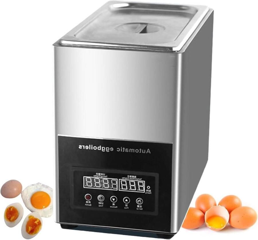 Automatische Eierketel Slimme Kookpan Grote Keukens Fuzzy Logic PID-regeling 9 Liter Capaciteit Zilver