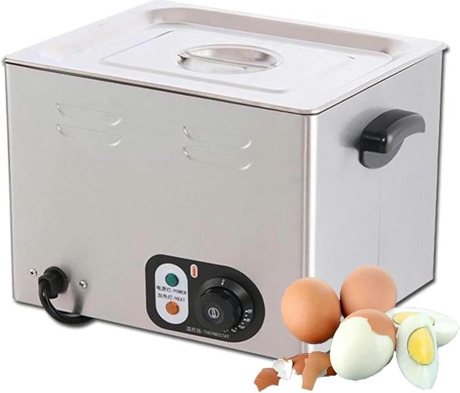 Automatische Eierkoker met Timer Eieren Koken Constante Temperatuur Tot 60 Eieren Zilver