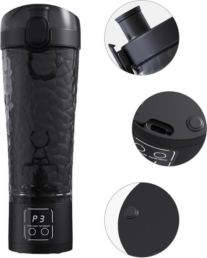 Automatische elektrische blender 700 ml zwart