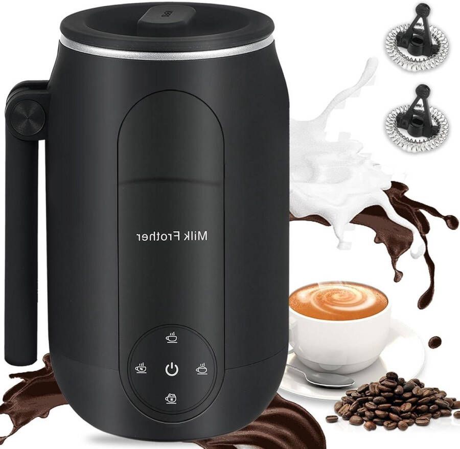 Automatische elektrische melkopschuimer 4-in-1 350 ml voor snel melkschuim warme chocolademelk latte