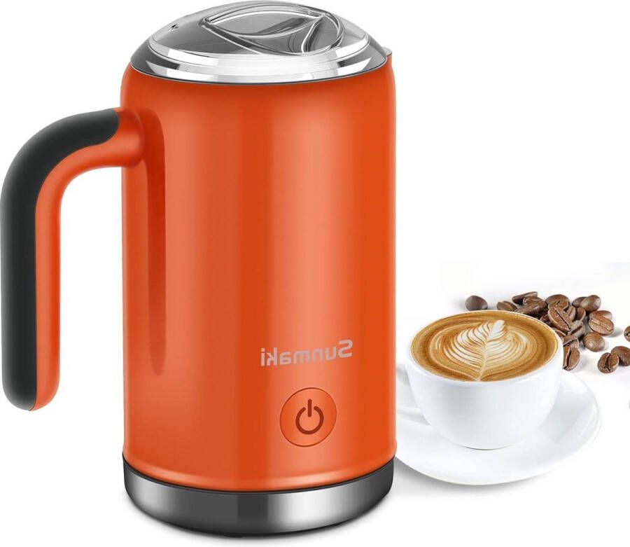 Automatische elektrische melkopschuimer voor warme en koude melk perfect voor latte warme chocolademelk en cappuccino stil werk 500 W