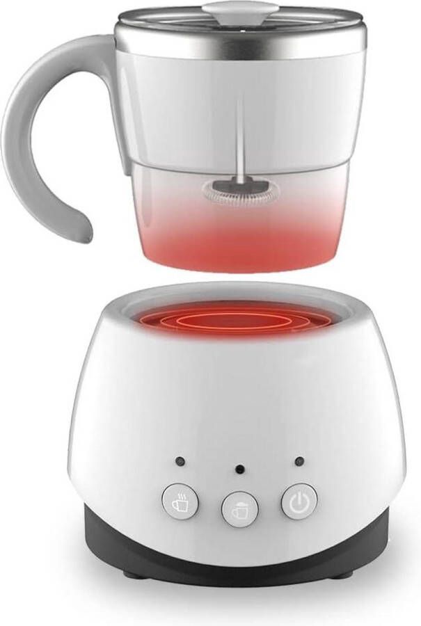 Automatische elektrische melkverwarmer en schuim dubbelwandig roestvrij staal 304 voor cappucco warme melk warme chocolademelk