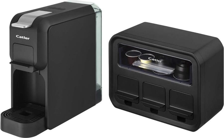 Automatische Espressomachine Koffiezetapparaat Snelle Koffie Meerdere Cups 11.5x27x26.5 cm Zwart