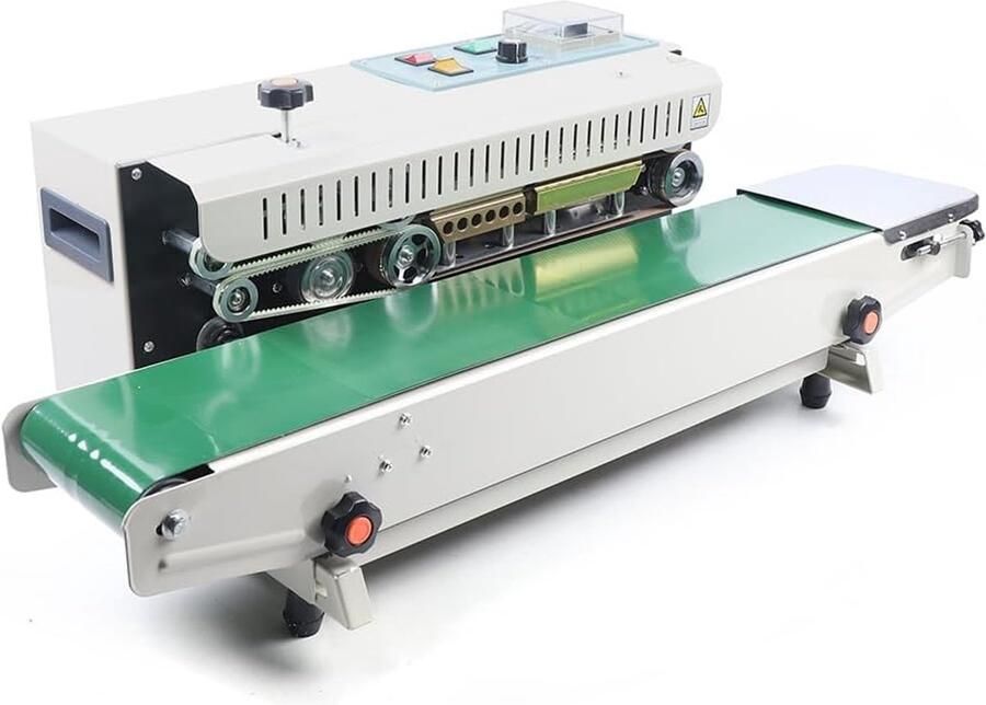Automatische Foliëer Machine Sluitmachine Sealer Verpakkingen Sluiten Constante Temperatuur 0-12m min Wit Groen