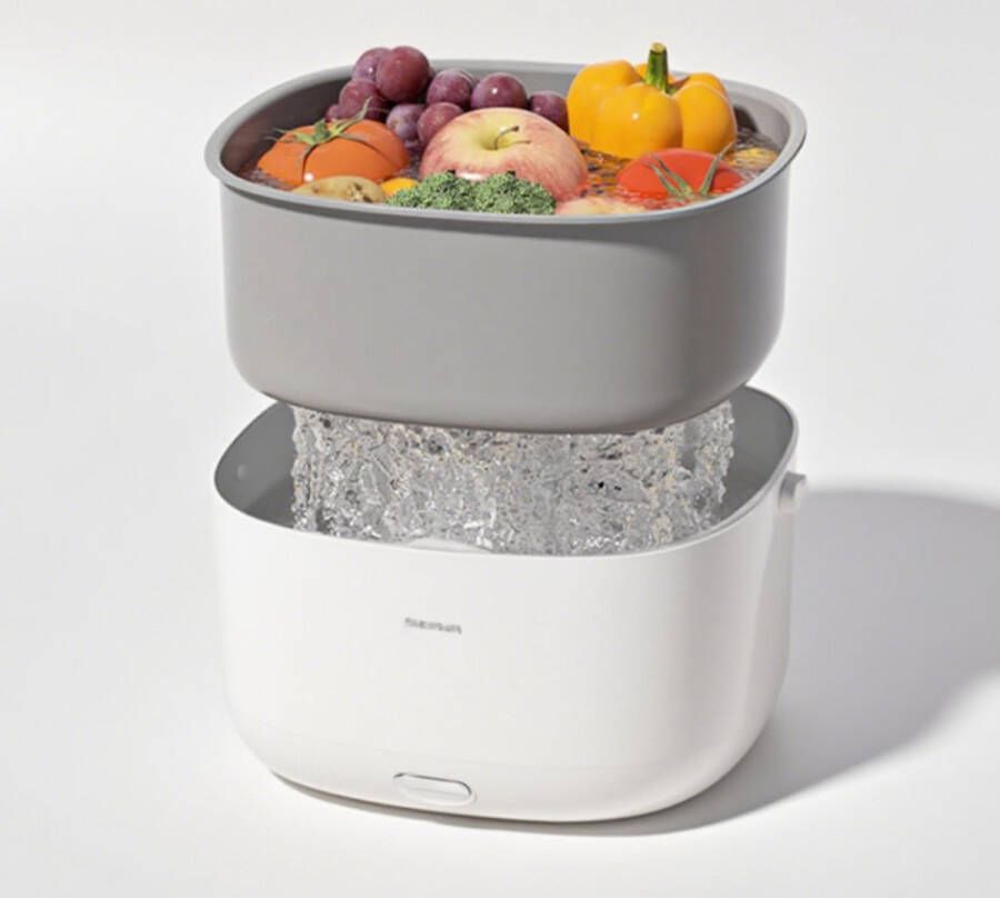 Automatische groentewasser Fruit- en groentewasser Ultrasone fruit- en groentewasmand Afvoer met grote capaciteit Keukeningrediëntreiniger Fruit- en groentereiniger Draagbaar Multifunctionele fruit- en groentewasser voor thuis