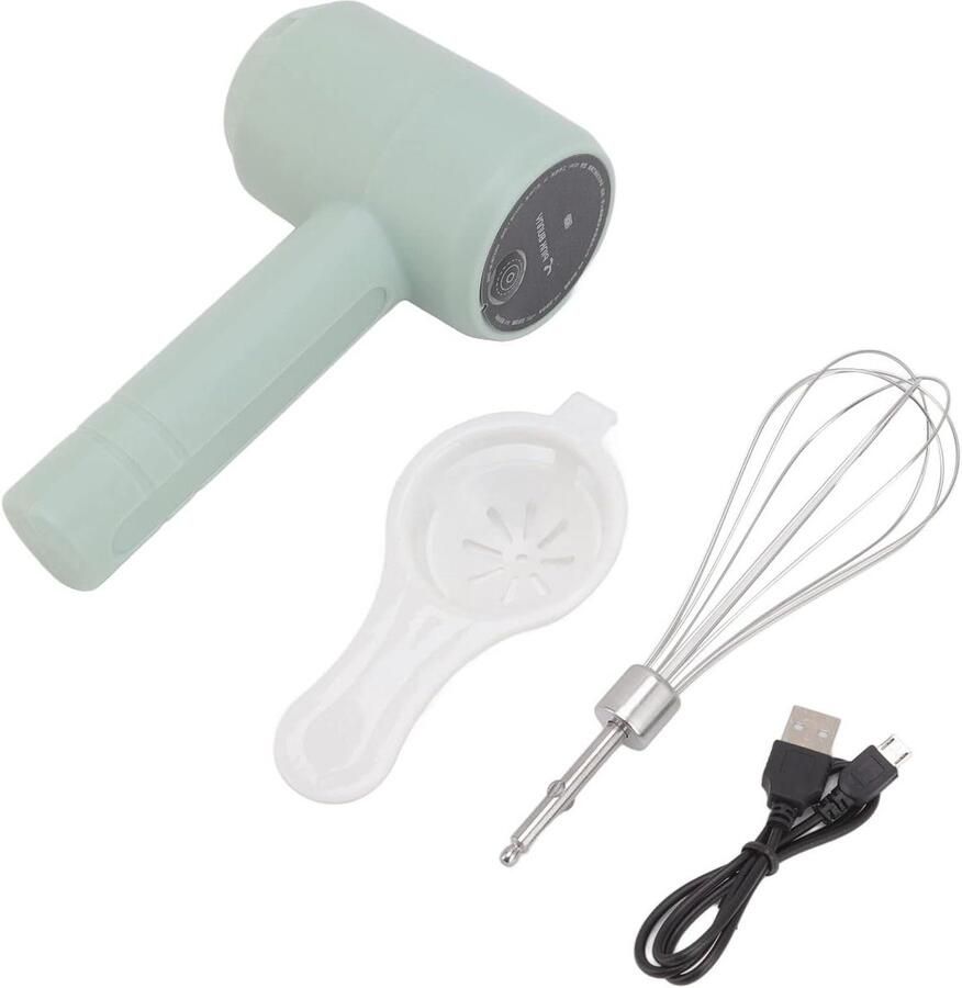 Automatische Handmixer Elektrische Mixer Beslag Maken Stabiel Plat Ontwerp 21 x 10 x 8 cm Lichtblauw