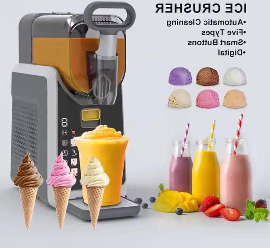 Automatische IJs Machine Smoothie Maker Slush Machine Drankjes Bereiden Geen IJs Nodig 2 Liter Zwart