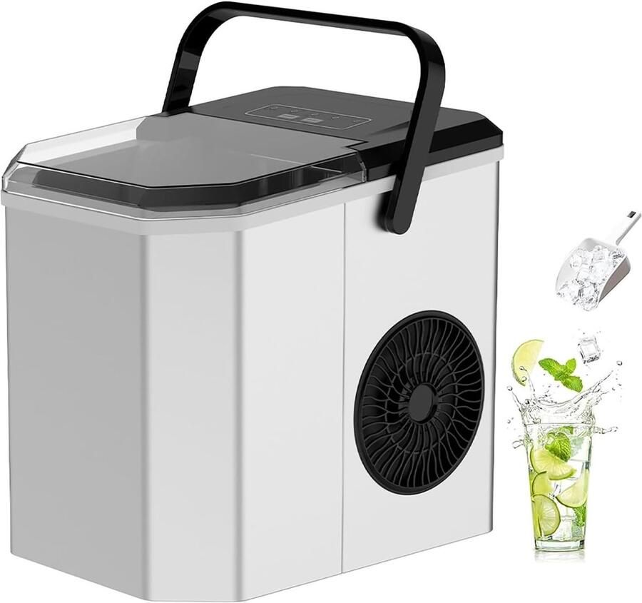 Automatische Ijsmachine Aanrecht IJsmaker Snelle IJsblokjes Zelfreinigend Ontwerp 9 Stuks Per Keer Roestvrij Staal
