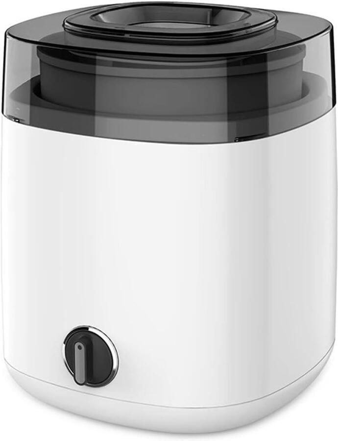 Automatische ijsmachine Dessert maker Zelf ijs maken Zelfkoelend ontwerp 1.5 liter Wit