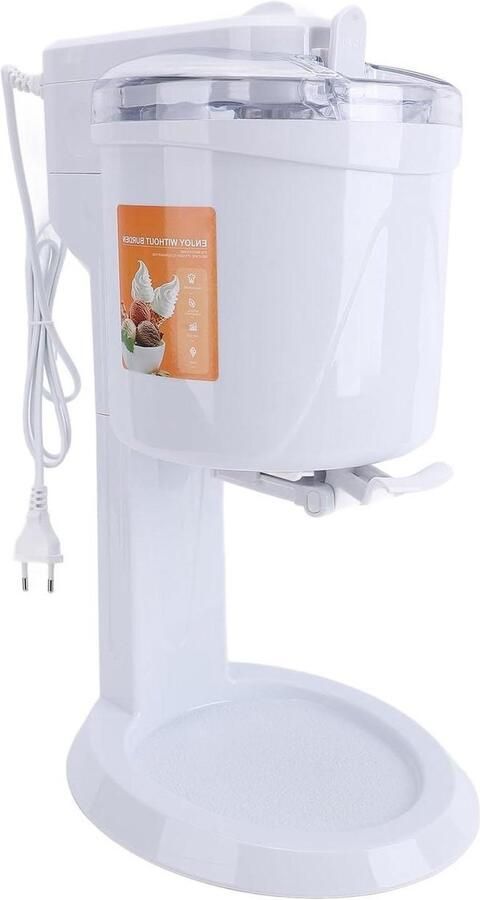 Automatische Ijsmachine Slushie Maker Sorbet Machine Zelf IJs Maken Geluidsarme Technologie 1L Capaciteit Wit