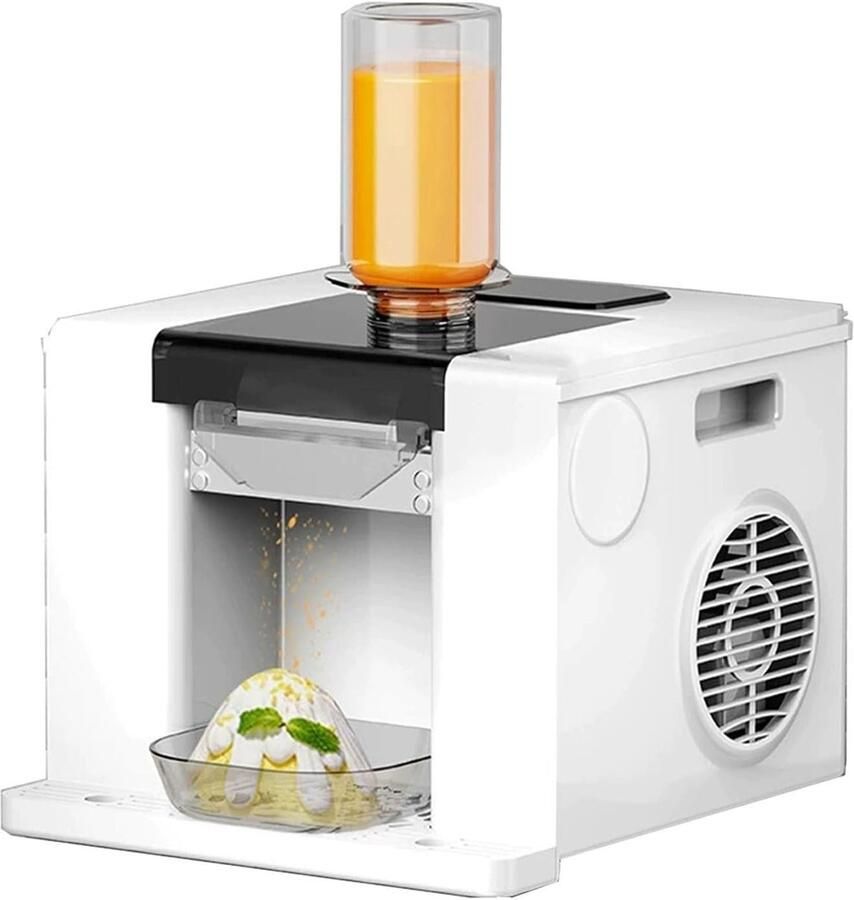 Automatische IJsmachine Sneeuwijs Maker Desserts en Drankjes Snelle Bereiding 60 Sec 60 kg per 24 uur
