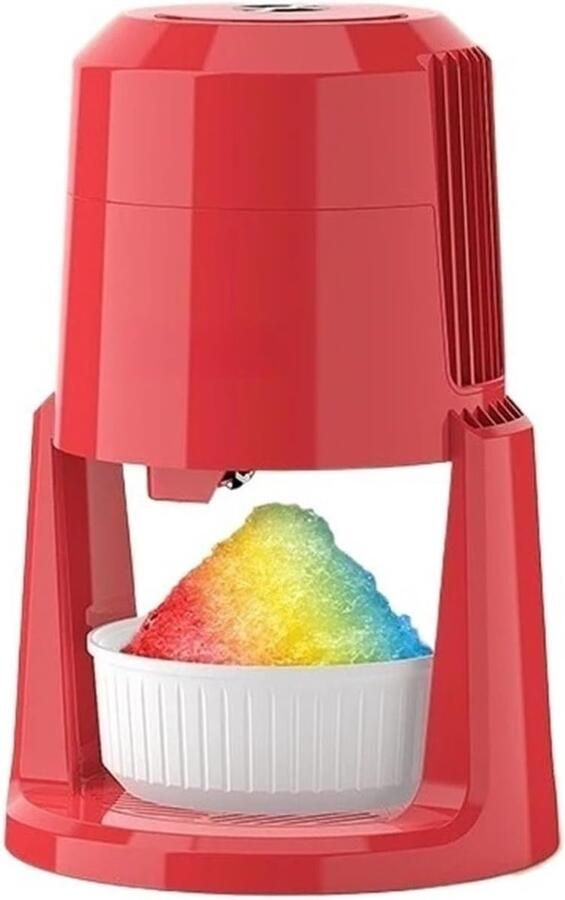 Automatische Ijsschepper Ijsmachine Breker Snelle Desserts Maken Twee Snelheden Instelbaar Compact Ontwerp Rood