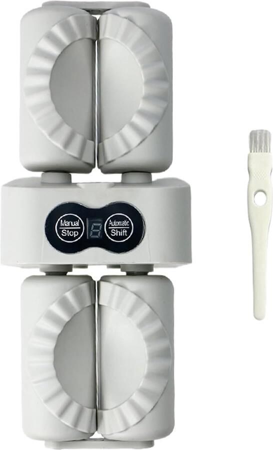 Automatische Knoedel Maker Dumpling Pers Thuis Koken Dubbelzijdige Kop 24 cm Wit