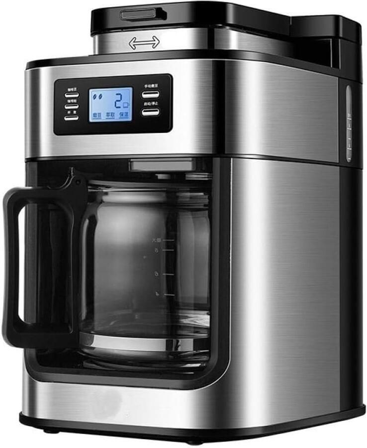 Automatische Koffie Slijpmachine Zwart Grote Capaciteit van 1.2L Slimme App Bediening Voor Koffie- en Theeliefhebbers