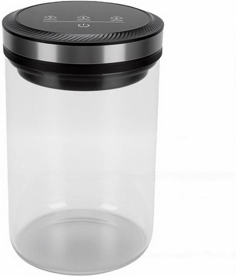 Automatische koffiebus Vacuüm bewaren Houd ingrediënten vers Digitaal scherm Grote capaciteit Zwart