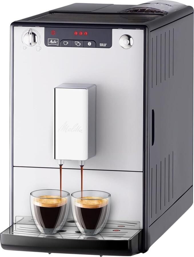 Volautomatische Koffiemachine Espresso Apparaat Puur Koffiegenot Compact Ontwerp 12 Liter Tank Zilver