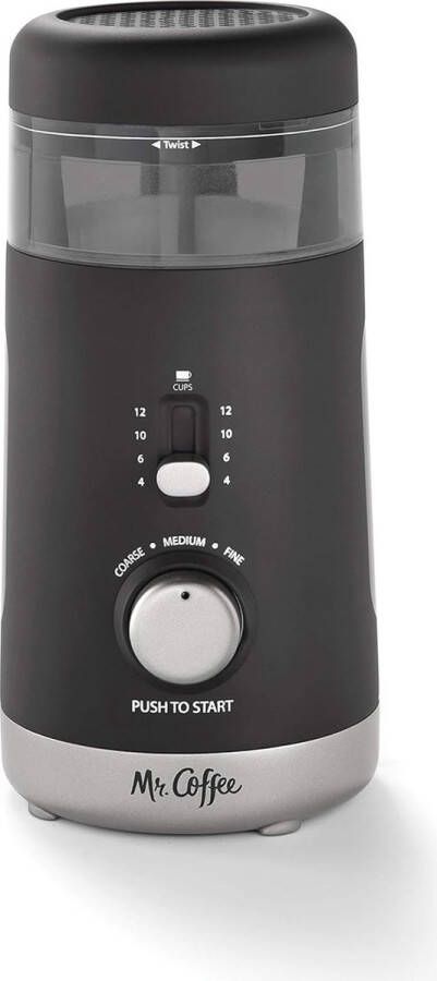 Automatische koffiemolen voor 12 kopjes Zwart