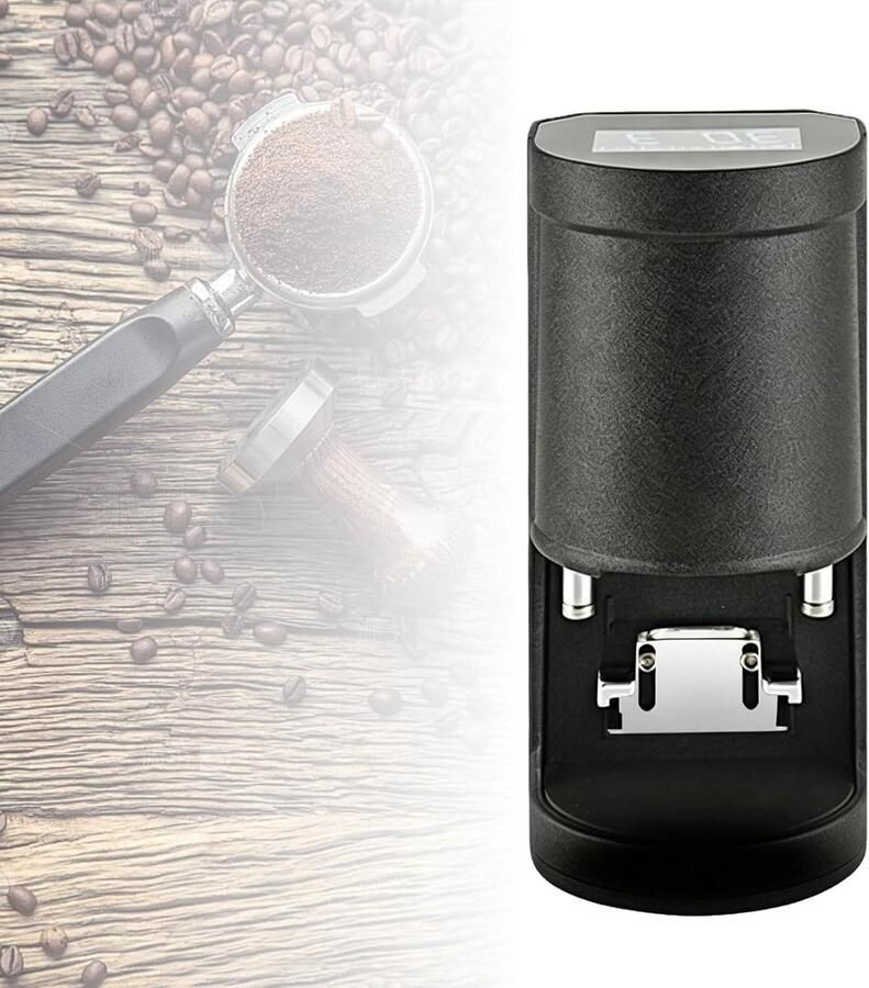 Automatische Koffiestamper Espresso Gereedschap Consistente Espresso Verstelbare Druk 58 mm Zwart