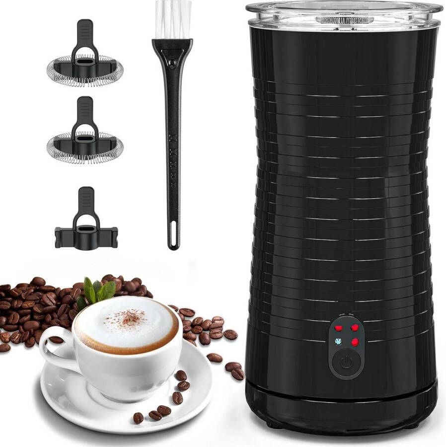 Automatische Melkopschuimer 4-in-1 400W 240ml Schuim & Warme Melk Anti-aanbaklaag Inclusief Siliconen Lepel & Reinigingsborstel