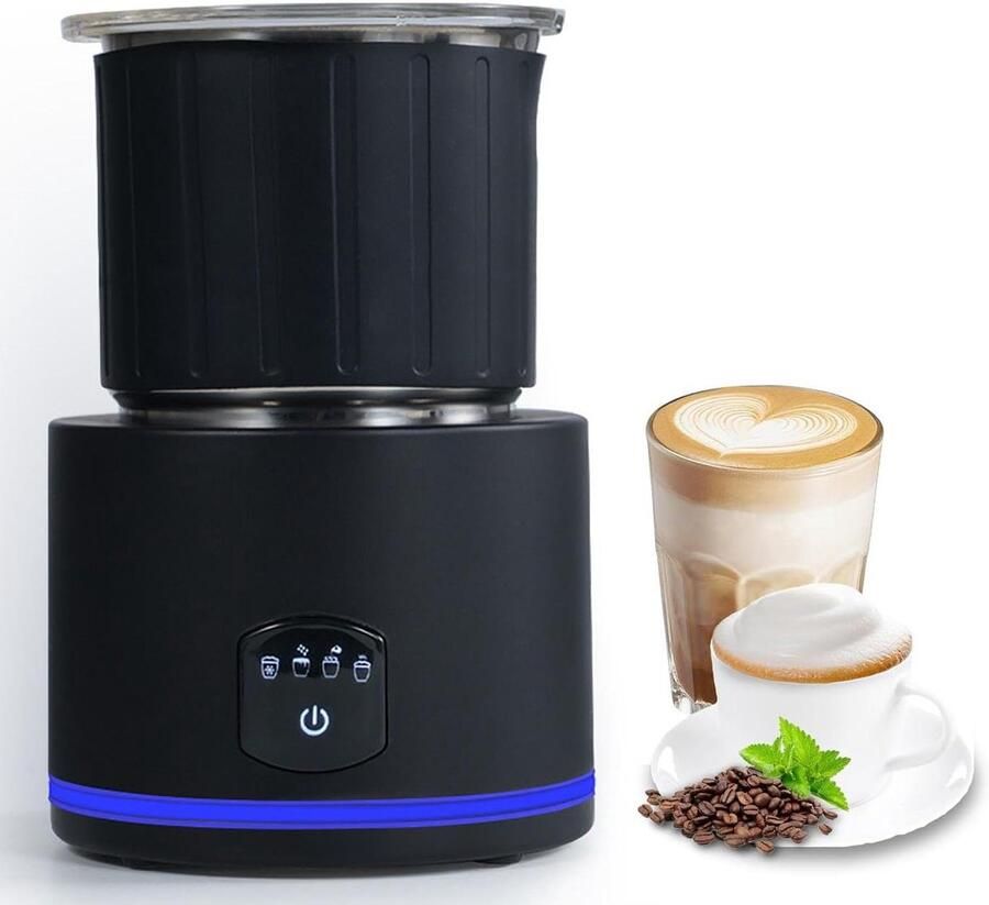 Automatische Melkopschuimer Koffieopschuimer Elektrisch Koffie Bereiden Warm Koud Schuim 430 Ml Zilver