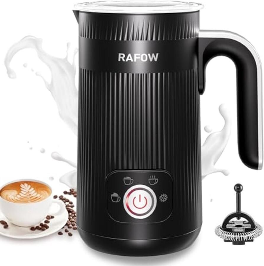 Automatische Melkschuimer 4-in-1 met Grote Capaciteit voor Warm en Koud Melkschuim