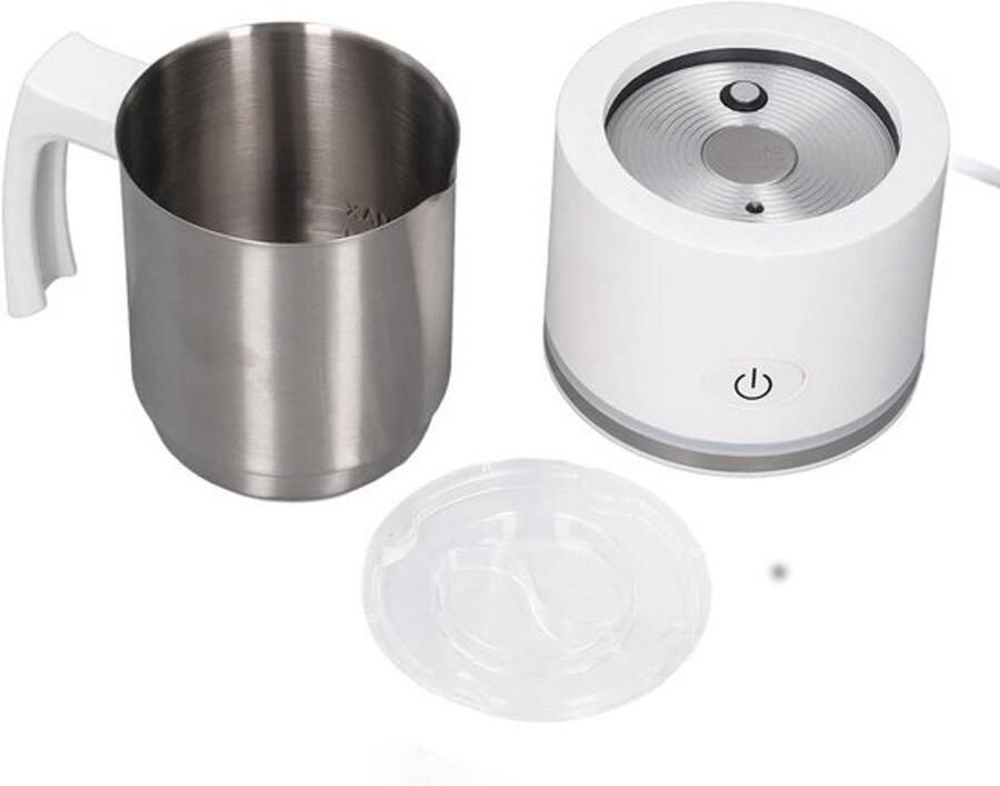Automatische Melkschuimmaker Melkopschuimer Elektrisch Warme Dranken Maken Vaatwasserbestendige Kan 250 ml Wit