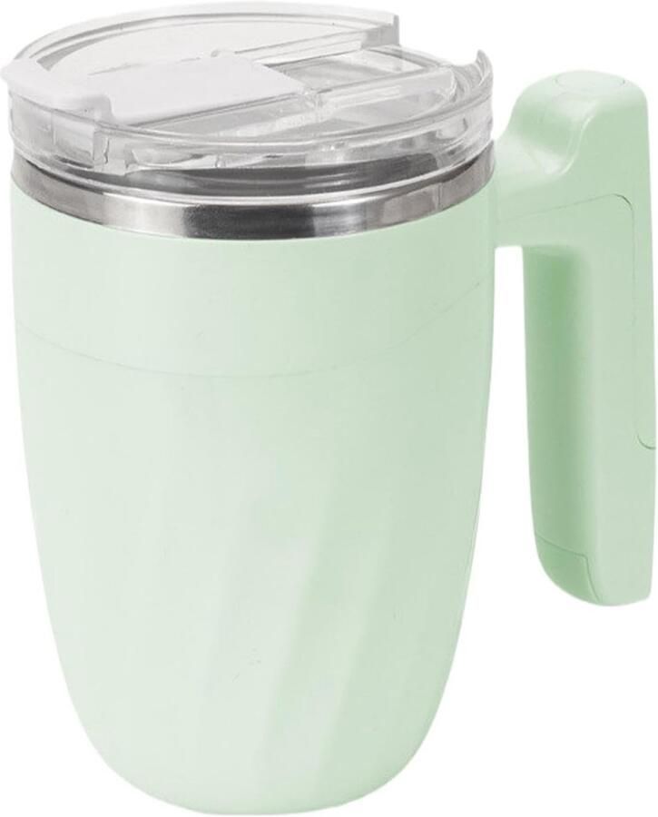 Automatische mengbeker automatisch roerende USB elektrische magnetische mengbeker voor koffie Waterdichte mengbeker roerkoffiemok roestvrijstalen mok voor koffiemelkthee，350ml