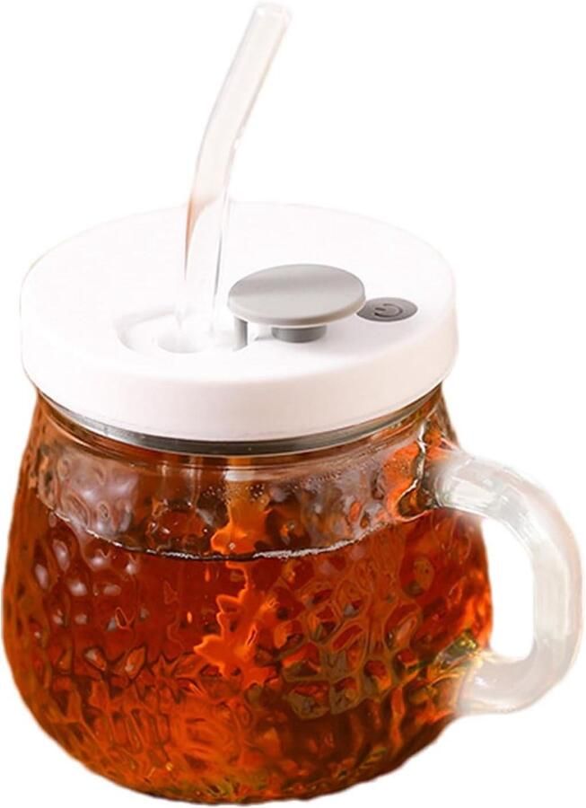 Automatische mengbeker Elektrische roermixer Dranken mengen Met handvat 350 ml Zilver