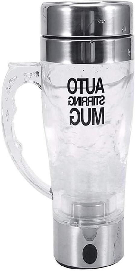 Automatische Mok Zelfroerende Mok Dranken Mengen Dubbel Geïsoleerd 350 ml Transparant