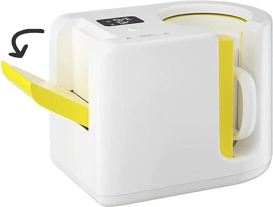 Automatische Mokkenpers Warmteoverdracht Machine Mokken Personaliseren Eenvoudige Bediening 11 oz Zwart