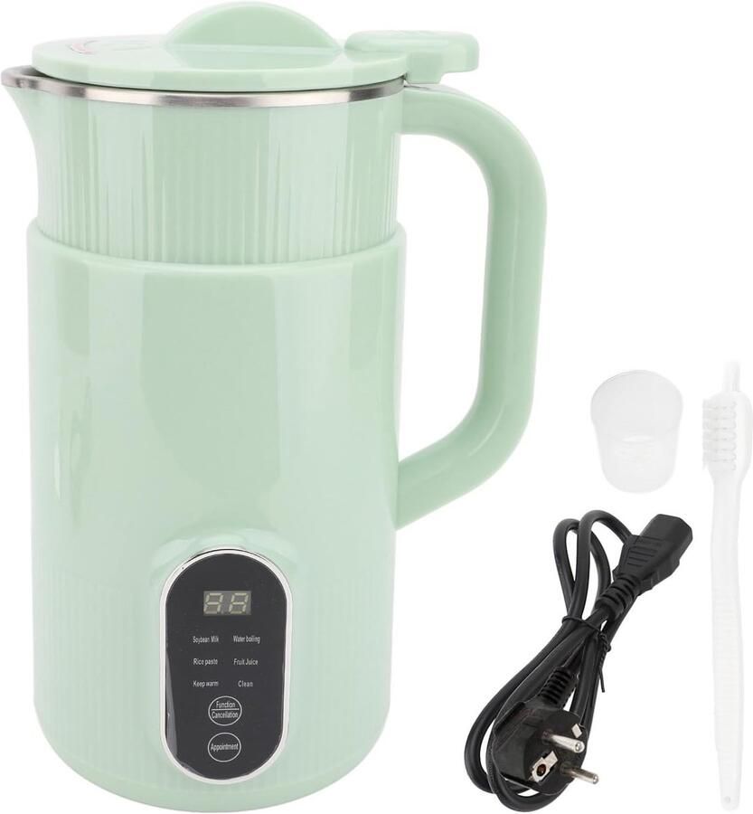 Automatische Notenmelkmaker Kleine Geluidsarme Sojamelkmachine X-vormige Roestvrijstalen Messen Notenmelkmaker Draagbare Sojamelkmachine Mini Sojamelkmaker