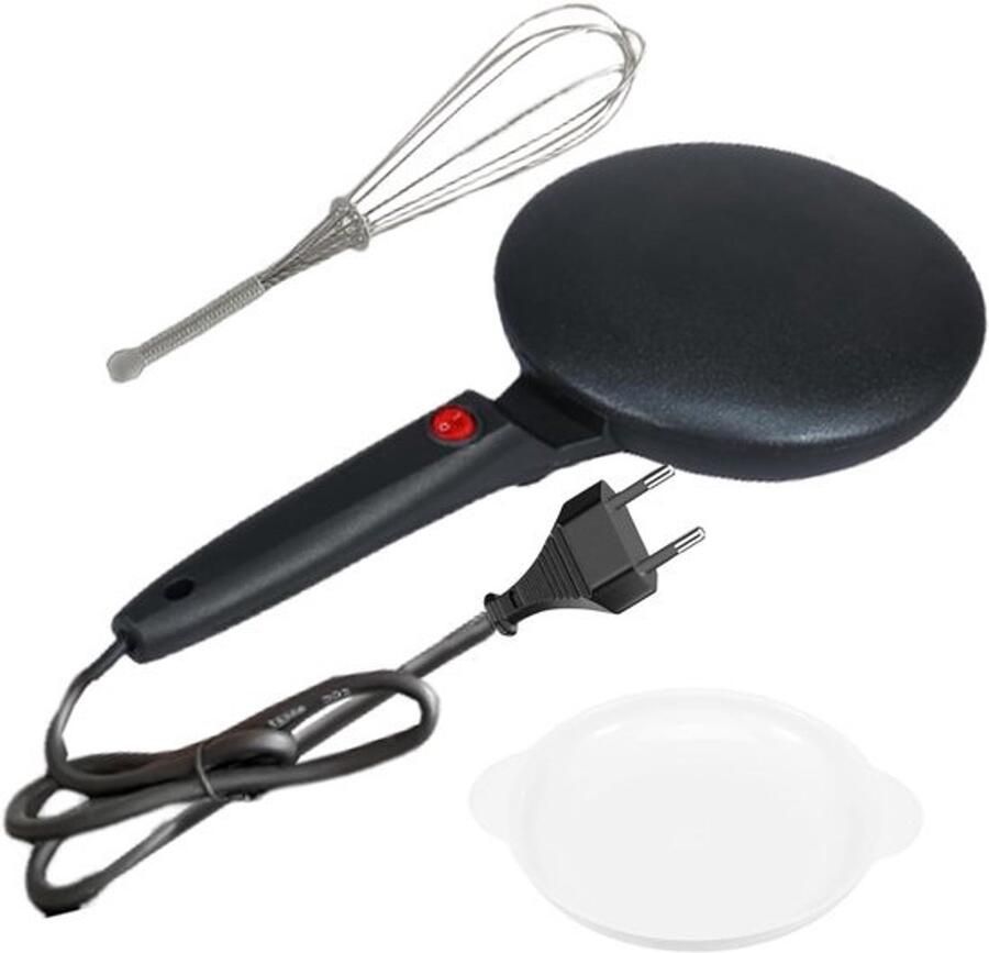 Automatische Pannenkoekenpan Elektrische Crepe Maker Ontbijt Maken Constante Automatische Temperatuur 20 cm Diameter Zwart