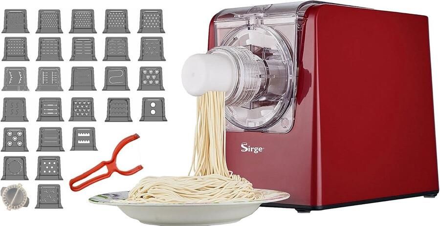 Automatische Pastamachine met 26 Opzetstukken voor Zelfgemaakte Verse Pasta