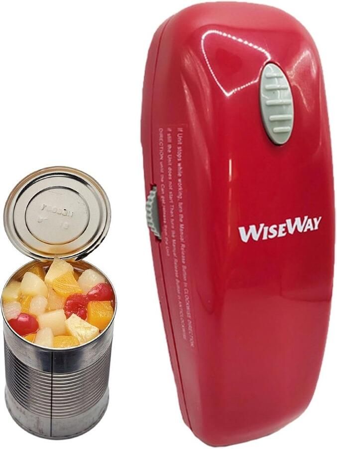 Automatische potopener Elektrische blikopener Keuken en reizen Geen scherpe randen 16x6x5cm Rood