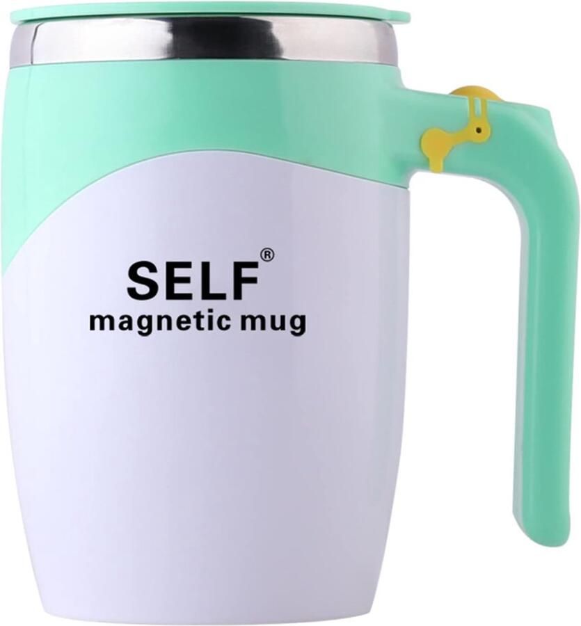 Automatische Roer Mok Magnetische Mok Gemakkelijk Dranken USB Oplaadbaar 400ml Groen