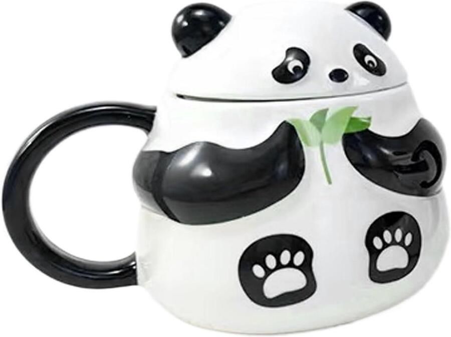 Automatische Roerbeker Elektrische Mok Dranken Mengen Panda Design 18.6B centimeter Wit
