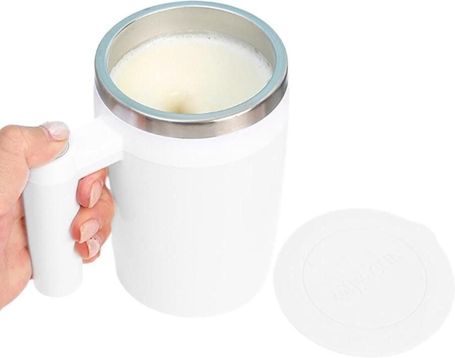 Automatische Roerbeker Mix Mok Dranken Mengen Magnetische Technologie 380 ml Wit