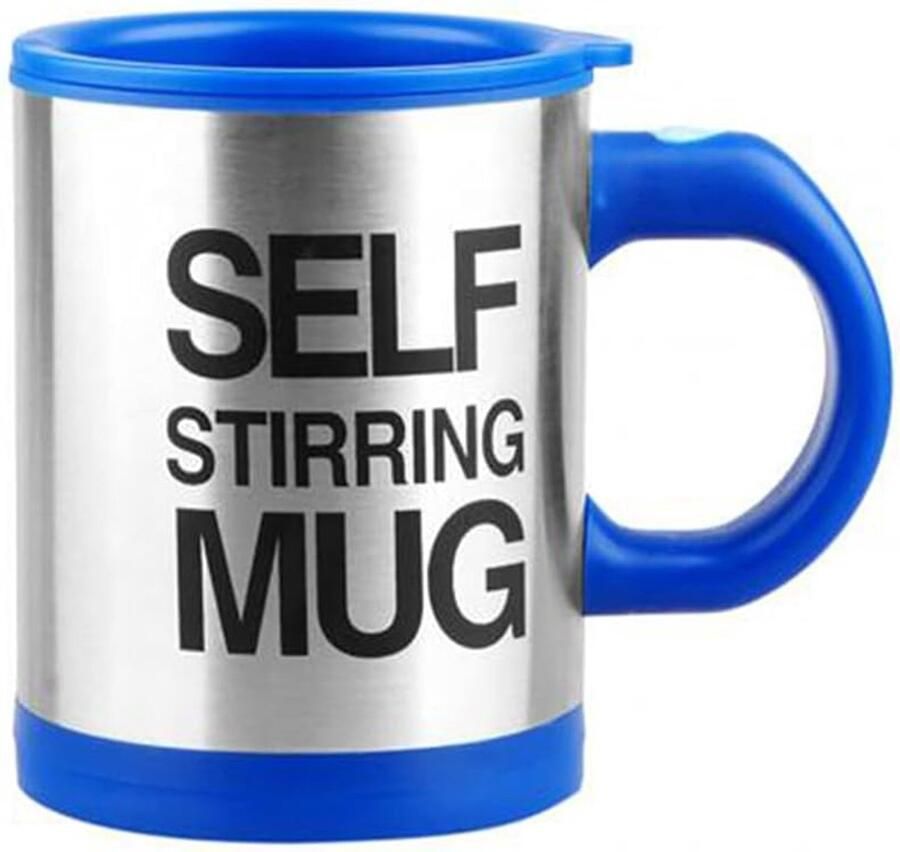Automatische Roerbeker Mok met roerder Koffie mengen Automatische vortex 400 ml Blauw