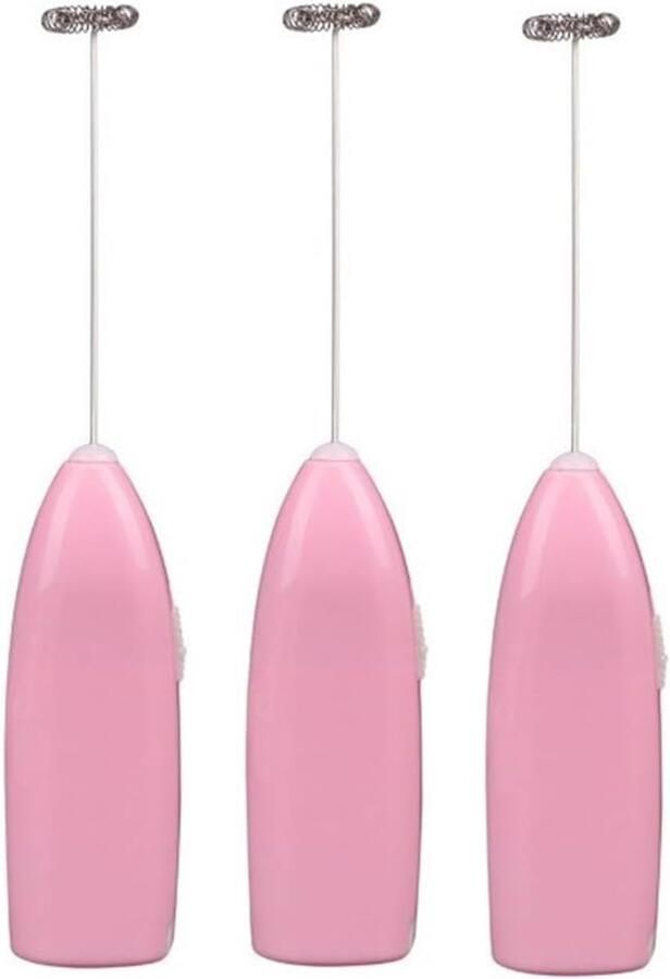 Automatische Roerder Mini Klopper Koffie Opschuimen Krachtige Motor 23 cm Lengte Roze