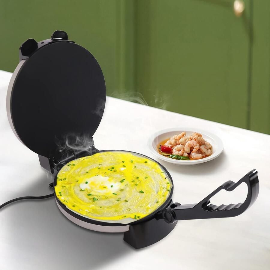 Automatische roestvrij stalen anti-aanbak elektrische machine roestvrij staal dubbelzijdige verwarming 1 8 kW om Indiase kunst chapati tortilla te maken