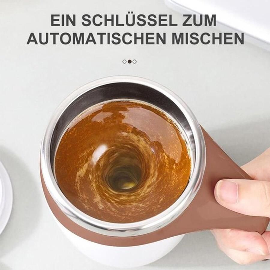 Automatische roestvrijstalen koffiemachine met oplaadbare zelfroerende kop Geschikt voor gebruik op kantoor en thuis