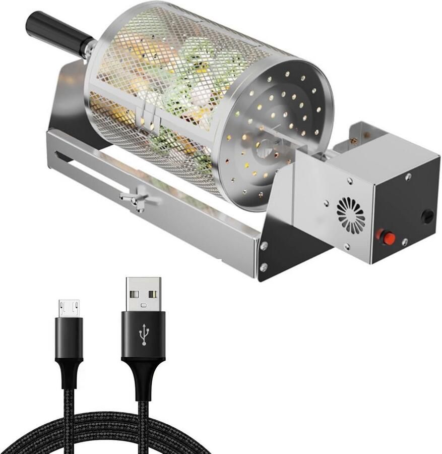Automatische Roterende Grillmand voor 360 Graden Gelijkmatig Grillen