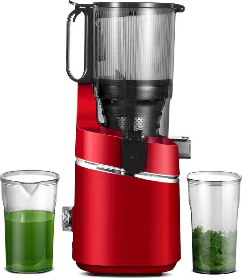 Automatische sapcentrifuge grote opening 135 mm inhoud 18 l groenten en fruit 250 W professionele sapcentrifuge drievoudige filter rood sapcentrifuge groenten en fruit