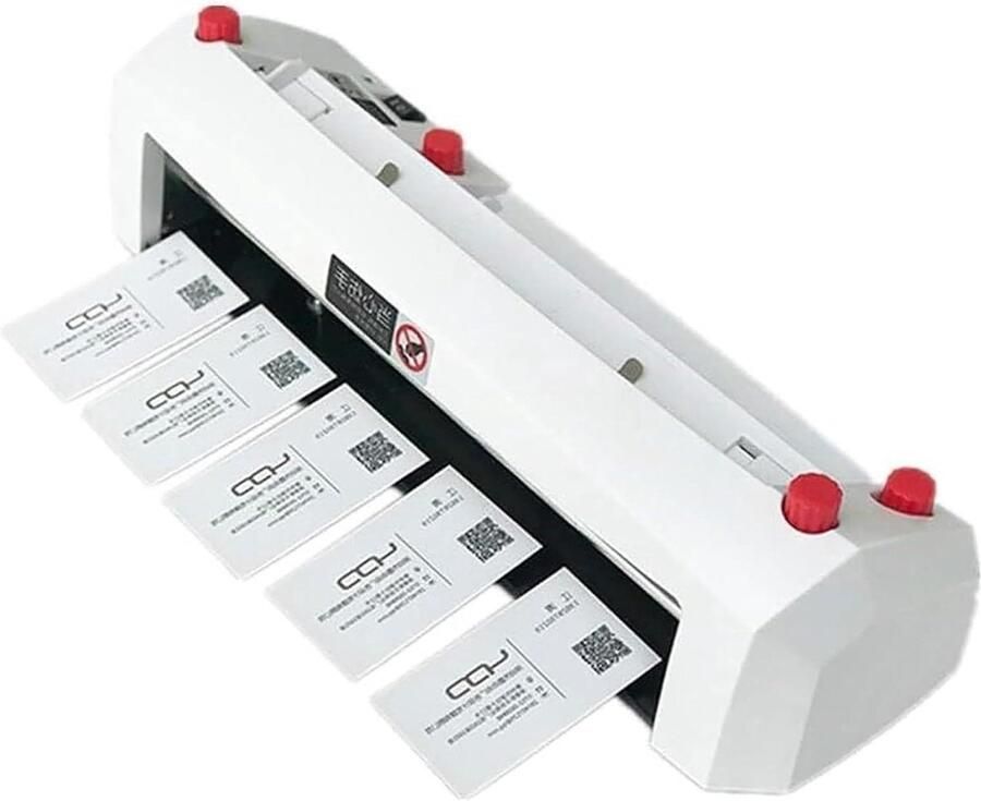 Automatische snijmachine Kaartsnijder Visitekaartjes maken 9-blads snijset A4 formaat Zwart