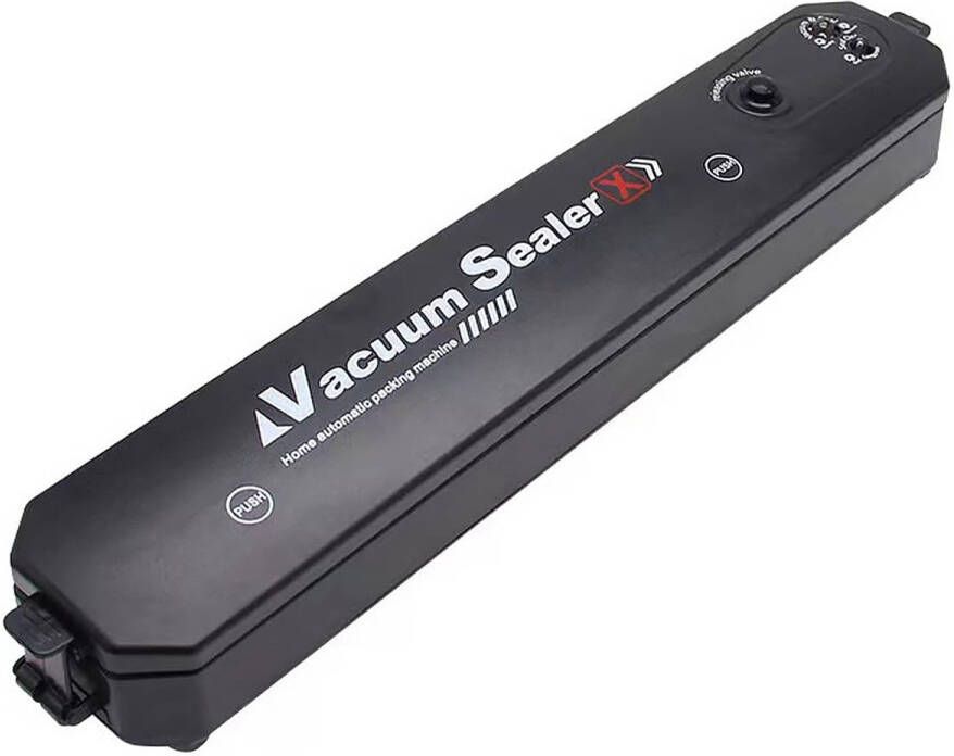 Automatische Vacumeermachine Zwart Voor Droog en Vloeibaar Voedsel met 10 Gratis Sealbags