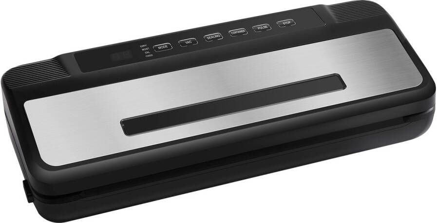 Automatische VacuüMsealer met GeïNtegreerd Snijgereedschap met 80 Kpa en 120 W Vermogen 20cm-1 Foliesealer voor Voedsel Inclusief 10 VacuüMzakken en Een Zakrol