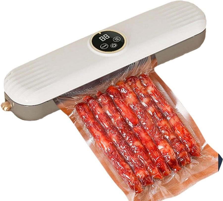 Automatische Vacuümsealer Vacumeermachine Voedsel Vers Houden Snelle Sterke Zuigkracht 348x8x6cm Zwart