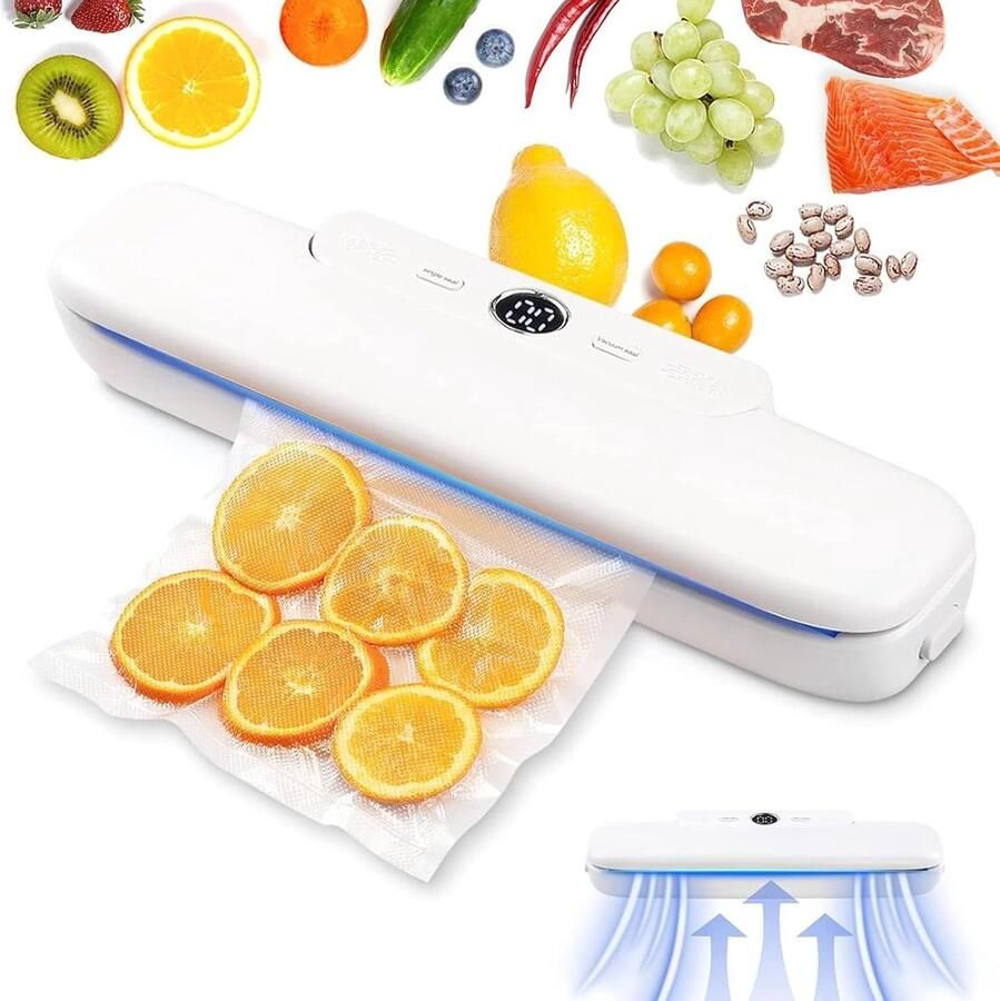 Automatische Vacuümsealer Voedselsealer Voedsel Bewaren Extra Brede Sealbalk 30 cm Zwart