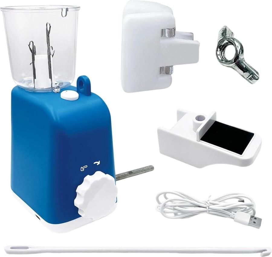 Automatische Vlechtmachine Draad Winder Sieraden Maken Eenvoudige Bediening 14.5 x 11 x 16 cm Blauw